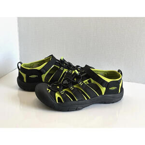 Keen Newport H2 Hiking Sandals Black Green 1009965 Youth Boys Size 7/39 Outdoor